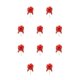 thumbnail image 1 of Billuyoard Tire de la cinta de lazos para envolver regalos Adorno de boda para celebración Rojo Rojo 10piezas Billuyoard CBP304562, 1 of 5