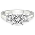 thumbnail image 5 of IGI Certified 4 Carat Princess Shape Lab Grown Diamond Engagement Ring | 14K White Gold | Intricacy Three Stone Lab Diamond Ring | FG-VS1-VS2 Quality Friendly Diamonds, 5 of 7