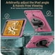 thumbnail image 2 of Funda de TPU + PC a prueba de golpes para tableta con soporte, ranura para bolígrafo y correa para el hombro para iPad Mini 2019 / Mini 4 (rosa oscuro), 2 of 5