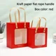 thumbnail image 3 of 5 bolsas de papel transparentes con ventana para regalo de cumpleaños, embalaje portátil visual, para festivales, ramos, tartas, cajas de mano, 3 of 5