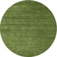 thumbnail image 1 of Ahgly Company Machine Washable Indoor Round Contemporary Seaweed Green Area Rugs, 5' Round, 1 of 7