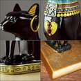 thumbnail image 2 of Joyería de gato egipcio, decoración de estatua de resina exótica de resina de diosa egipcia antigua, adecuada para el hogar, oficina, restaurante, hotel, automóvil, decoración de fiesta, regalo JAMW Sencillez, 2 of 5