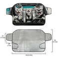 thumbnail image 5 of FOR U DESIGNS Cat Print Car Windshield Cover for Ice and Snow Car Windshield Snow Cover Thicken Auto Winter Frost Cover Windshield Protector for Most Vehicles (55.9"x 37.7"), 5 of 6