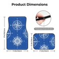 thumbnail image 5 of Pofeuu Compass Print Car Foot Mat Set of 4 Pieces - All-Weather Full Set Floor Mats for Cars Trucks SUVs, 5 of 7