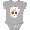 thumbnail image 3 of Inktastic Sugar Skull Blue Boys or Girls Baby Bodysuit, 3 of 5