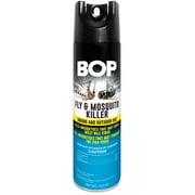 BOP Fly and Mosquito Killer, 16.5 oz, Easy To Use Pest Control Spray, Kills Bugs On Contact And Keeps Your Home Insect Free, Indoor/Outdoor Use For Quick Results