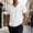 White, variant on Men's Cotton Linen T-Shirts V Neck Premium Basic Short Sleeve Tees - Fitted Style, Ultra Soft, Comfort Tops White