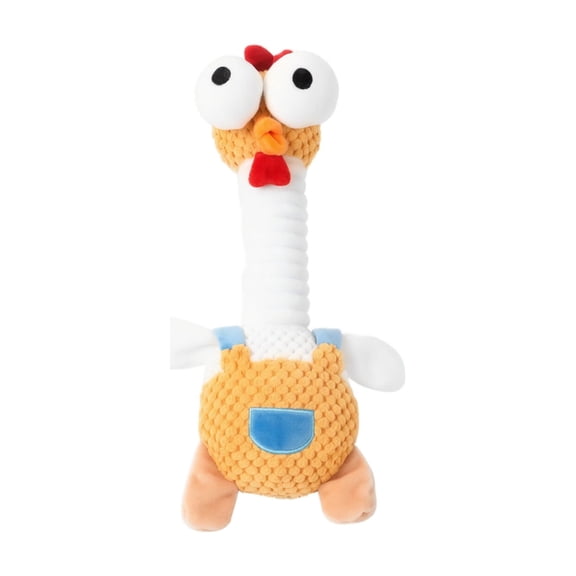 Interactive Dog Toys Squeaky Rooster Chew Toys for Small Medium Breeds, Pet Relaxation Relief Farm Animal Plush Chicken Toys for Birthday Christmas Easter Play