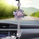 thumbnail image 4 of Adornos para espejo interior de coche, colgante para espejo retrovisor de coche, colgante de cristal, accesorios de moda para coche, (colorido), 4 of 4