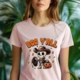 thumbnail image 5 of Boo Y’all Shirt Cute Cowboy Skeleton Halloween Western Graphic Tee, White, Size M, 5 of 6