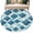 Mist Blue, variant on Large Round Rug 8Ft Washable Non-Slip, Blue Geometric Moroccan Circle Area Rugs for Living Room Bedroom, Abstract Art Blue Ombre Modern Indoor Floor Mats Carpet Runner for Home Decor
