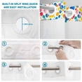 thumbnail image 4 of No Hook Shower Curtain, Colorful Polka Dot Shower Curtains for Bathroom with See Through Top Window, Rainbow Polka Dots Watercolor Waterproof & Washable Bath Curtain Small Stall 36"x78", 4 of 9