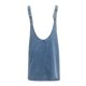 thumbnail image 3 of Vestido vaquero para mujer: tirantes ajustables, escote en V, minivestido con bolsillos, tallas S-XL., 3 of 4