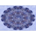 thumbnail image 1 of Ahgly Company Tapis Rectangulaire Lavable en Machine Intérieur Transitionnel Violet Pervenche Profond, 7 Pieds x 10 Pieds, 1 of 7