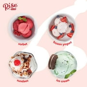 Rise by Dash Personal Electric Ice Cream Maker Machine for Gelato, Sorbet + Frozen Yogurt (Flavored Healthy Snacks + Dessert for Kids & Adults) - 1 Pint - Blue - 2.6 lbs