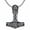 3, variant on Thors Hammer Necklace for Men, Viking Mjolnir Pendant with Fenrir Wolf & Compass, 22"+2" Chain, Protection Jewelry