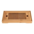 thumbnail image 2 of Bandeja De Té De Bambú, Mesa De Servicio Duradera Y Elegante, Bandeja De Bambú Para Ceremonia Del Té, Para Casa De Té, Oficina En Casa, 2 of 7