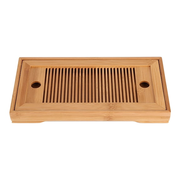 Bamboo Tea Tray, Chinese Gongfu Tea Mini Vintage Serving Table for Teahouse Home Office