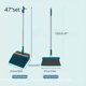 thumbnail image 2 of 2pcs/set 48.8" Long Handle Broom And Dustpan Set For Home, Upright Dustpan And Broom Combo Set, Sweeping Kitchen Wood Floor Pet Hair, Cleaning Supplies For Indoor, 2 of 4