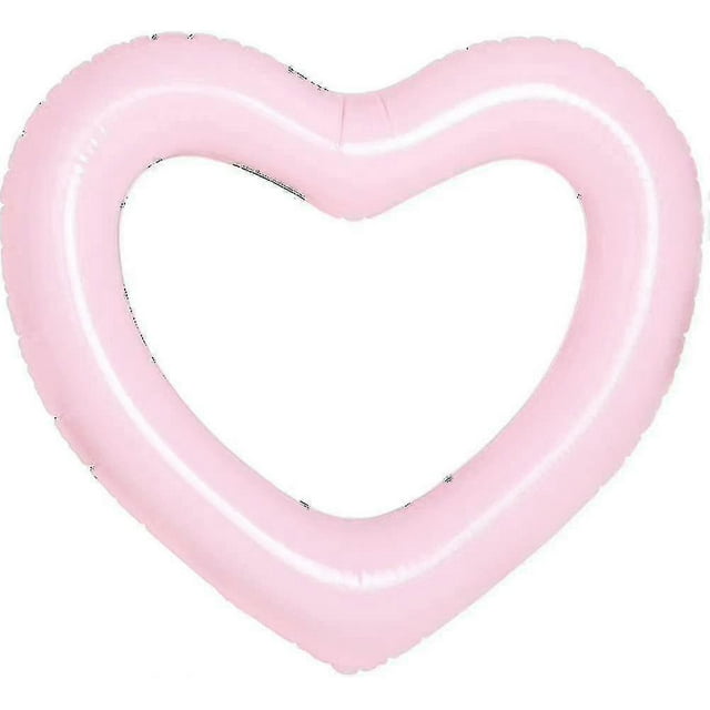 Bouée de Natation Gonflable, 47.3 Pouces X 39.4 Pouces Forme de Cœur Tube de Piscine Flottant_Perfect Gift