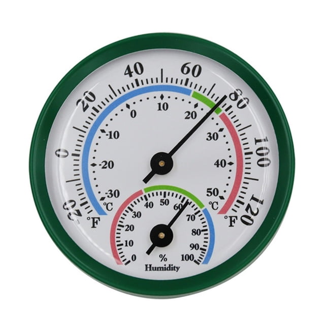 Thermohygrometer Wall Mounted Aluminum High Precision Meter -20~+120°F