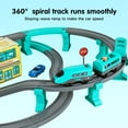 thumbnail image 4 of Anpro Kids Train Track Toy Set, 92pcs Electric Train Toys with Cars for 3+ Year Old Toddlers Boys Girls  - City Themed, Blue, 4 of 12