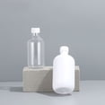thumbnail image 5 of Material de embalaje Botella de plástico transparente PET de 500 ml con hombros redondos, botella vacía con tapa, champú, gel de ducha, cosméticos, subenvasado, 5 of 5