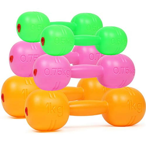 TeganPlay Hand Weights Dumbbells Set for Kids Barbell Fitness Exercise