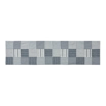 VHC Brands Runner 12x48, Cotton Dining Room, Kitchen Table Runner, Country Farmhouse Style, Sawyer Mill Blue Collection, Rectangle 12x48, Denim Blue