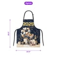 thumbnail image 5 of Happy New Year Sphynx Welcome 2025 Balloon Firework Party Apron Cat Lover Kitten Owner Gifts Idea for Cooking Grilling Baking Painting Gardening - 01014, 5 of 5