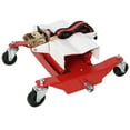 thumbnail image 6 of 450 lbs Capacity Low Lift Transmission Jack - Durable Red Design with Nylon Safety Strap, Ideal for Safely Lifting Transmissions & Gas Tanks on Smaller Vehicles - Perfect for DIY Mechanics, 6 of 20