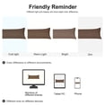 thumbnail image 6 of PiccoCasa Body Pillowcases Microfiber Pillow Cover with Zipper, Standard Brown 20"x48", 6 of 6