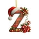thumbnail image 1 of Adornos Navideños con Monograma Acrílico de 26 Letras y Gorro de Papá Noel | Adornos Colgantes 2D para Árbol de Navidad | Decoración Navideña para El Hogar | Adornos Navideños Multiusos para Chimenea, 1 of 5