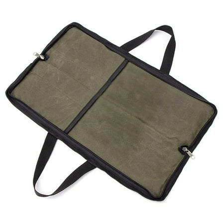 

Heavy Duty Waterproof Cutlery Bag with Durable Handles Portable Cutlery Roll Case Canvas Cleaver Storage Bag Perfect for Camping Traveling Working