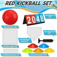 thumbnail image 2 of B.IVW 19-Piece Kickball Set with 2 Balls, Pump, 5 Bases, 10 Discs & Scoreboard – Outdoor Backyard Game for Adults & Kids, 2 of 5