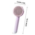 thumbnail image 3 of kladzum Cat Brush, Pet Hair Cleaner Brush, Pet Grooming Brush, Self Cleaning Cat Brush, Cat Grooming Brush, Cat Shedding Brush, Cat and Dog Hair Removal Button Pet Hair Cleaner Brush Self Cleaning, 3 of 4