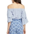 thumbnail image 2 of Rachel Roy Womens Flouce One Shoulder Blouse, Blue, XX-Large, 2 of 2
