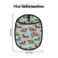 thumbnail image 3 of Pofeuu Dachshund Christmas Play Print Silicone Pot Mat Mitten With Hanging Loop Heat Resistant Oven Mitts Non-Slip Bbq Baking Smoking Potholders, 3 of 7