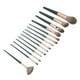 thumbnail image 5 of Juego de brochas de maquillaje ANGGREK 14 Uds con bolsa de almacenamiento verde, 5 of 8