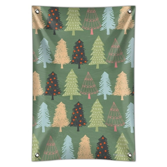 Spunky Christmas Trees Home Business Office Sign