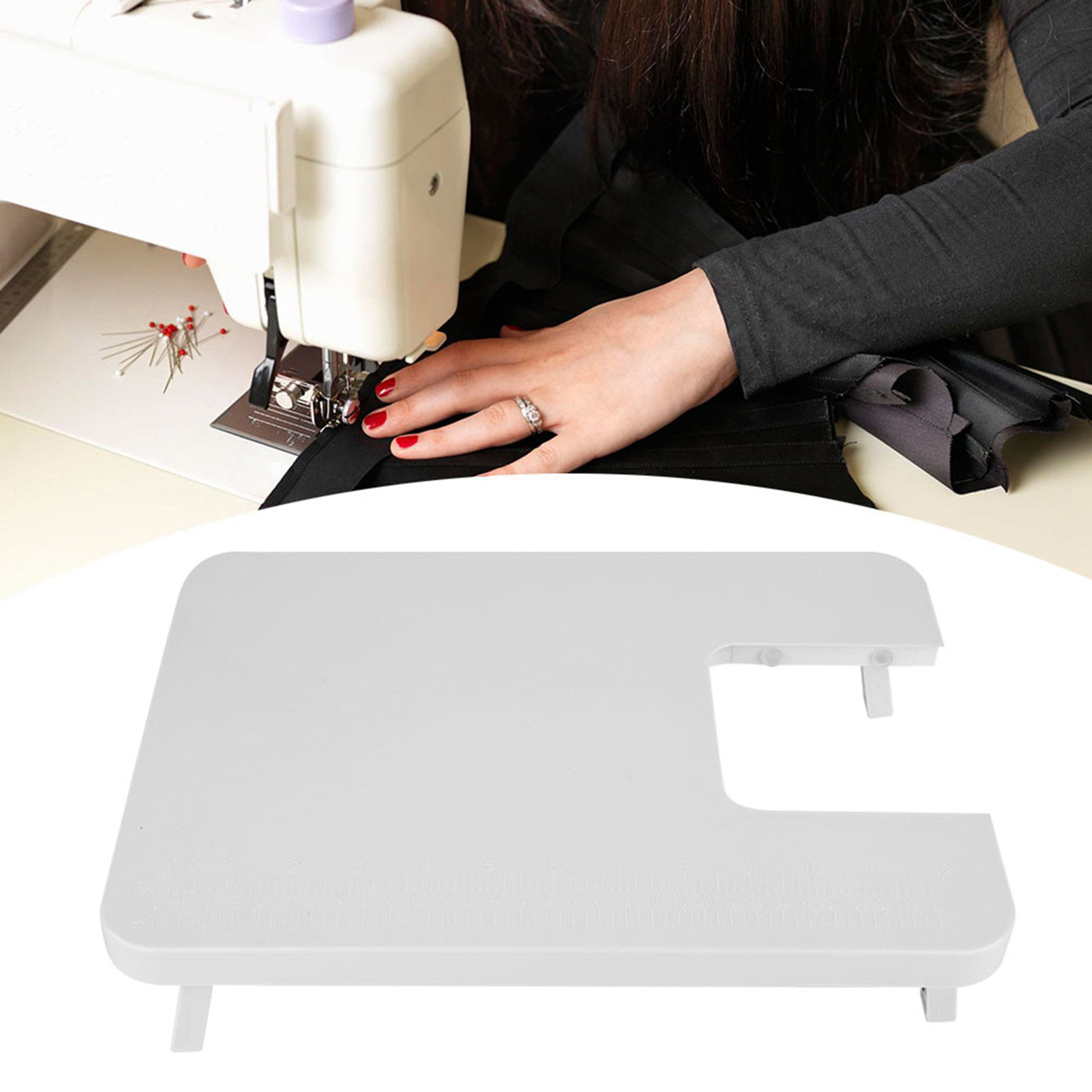 Loewten Extension Table, 35.5*25.3*2cm/13.9*9.9*0.78inch Sewing Machine  Table, Foldable Sewing Machine Extension Table For Beginners Tailor 