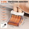 thumbnail image 3 of VEVOR Electric Foot Warmer 6-Level Heating Slippers Feet Warmer with Smart Timer, 3 of 9