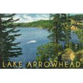 thumbnail image 3 of Lake Arrowhead, California, View towards the North Shore (100% Cotton Canvas Reusable Tote Bag), 3 of 3