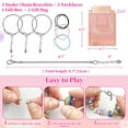 thumbnail image 5 of Rirool Charm Bracelet Making Kit for Girls 8-12, 68 Pcs DIY Jewelry Craft Set, Creative Birthday Gift for Kids with Charms, Beads, Chains & Jewelry Box, 5 of 9
