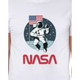 thumbnail image 3 of NASA Men's Retro NASA Letter Logo Thumbs Up Astronaut Crewneck T-Shirt, 3 of 5