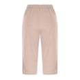 thumbnail image 4 of Delayuji Womens Capri Pant Loose Fit Casual High Waisted Lightweight Baggy Yoga Pants With Pockets Summer, 4 of 5