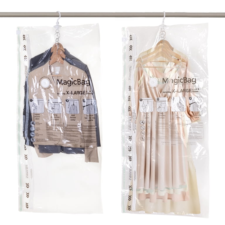 X-Large Hanging Vacuum Storage Bags, 2-Pack Compression photo 4