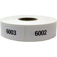 thumbnail image 6 of White with Black 1 - 1000 Consecutive Number Stickers, 3/4 Inch x 1 1/2 Inch Wide, 1 Label per Number, 1000 Total Labels, 6 of 10