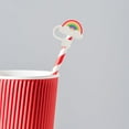 thumbnail image 6 of Raindrops 2 Pcs Cartoon Shape Straw Covers For Straw Users Red White, 6 of 8