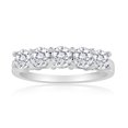 thumbnail image 1 of 1/2ctw Diamond Five Stone Band in 10k White Gold, 1 of 2